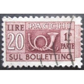 Italie Colis Postaux N°75 Filigrane Étoile Partie Gauche Oblitéré