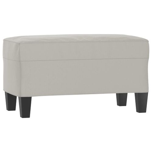 Vidaxl Banc Gris Clair 70x35x41 Cm Tissu Microfibre