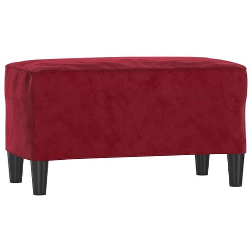 Vidaxl Banc Rouge Bordeaux 70x35x41 Cm Velours