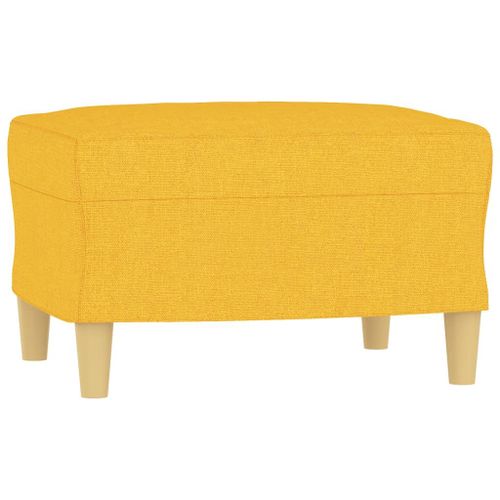 Vidaxl Repose-Pied Jaune Clair 60x50x41 Cm Tissu