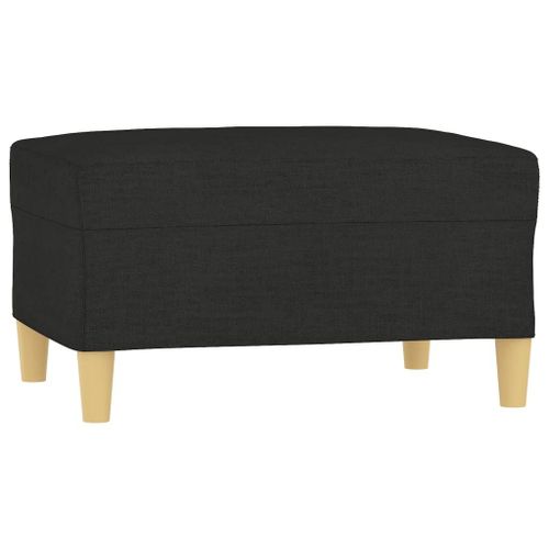 Vidaxl Repose-Pied Noir 70x55x41 Cm Tissu