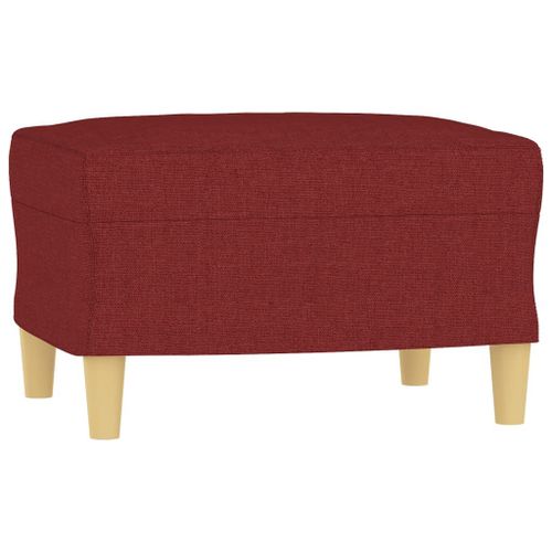 Vidaxl Repose-Pied Rouge Bordeaux 60x50x41 Cm Tissu
