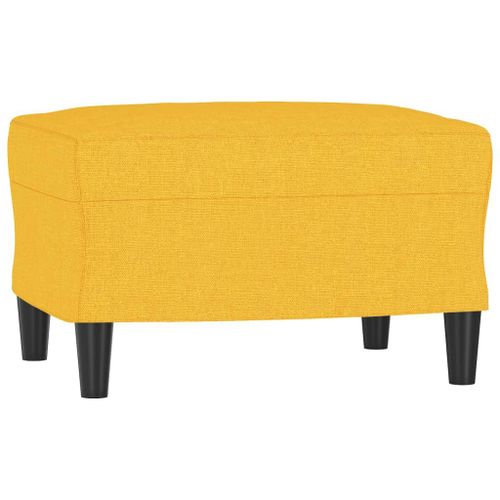 Vidaxl Repose-Pied Jaune Clair 60x50x41 Cm Tissu