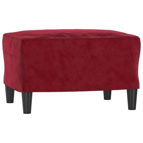Vidaxl Repose-Pied Rouge Bordeaux 60x50x41 Cm Velours