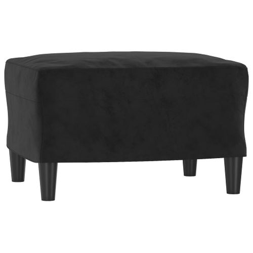 Vidaxl Repose-Pied Noir 60x50x41 Cm Velours
