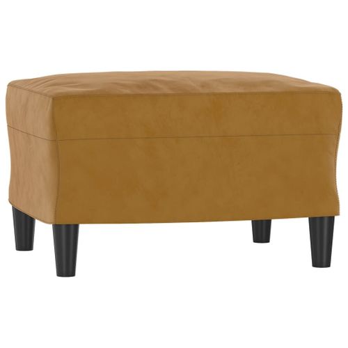 Vidaxl Repose-Pied Marron 60x50x41 Cm Velours