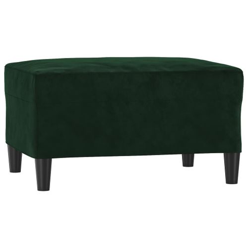 Vidaxl Repose-Pied Vert Foncé 70x55x41 Cm Velours