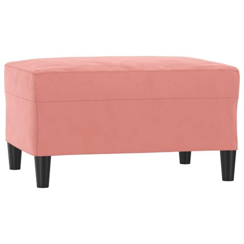 Vidaxl Repose-Pied Rose 70x55x41 Cm Velours