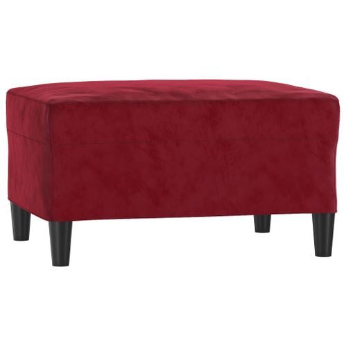 Vidaxl Repose-Pied Rouge Bordeaux 70x55x41 Cm Velours