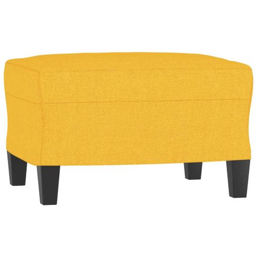 Vidaxl Repose-Pied Jaune Clair 60x50x41 Cm Tissu