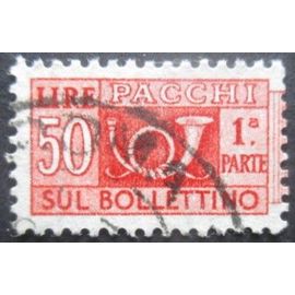 Italie Colis Postaux N°78 Filigrane Étoile Partie Gauche Oblitéré