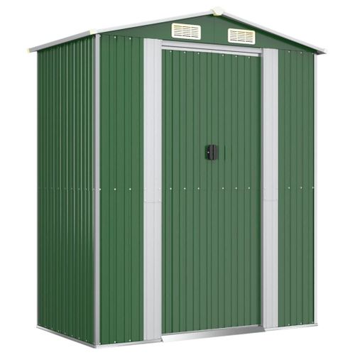 Vidaxl Abri De Jardin Vert 192x108x223 Cm Acier Galvanisé