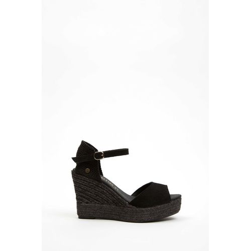 Espadrilles Femme La Valeta Charlene Peep Toe T37 Negro