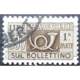 Italie Colis Postaux N°87 Filigrane Étoile Partie Gauche Oblitéré