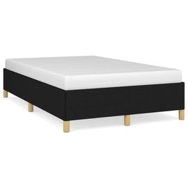 Vidaxl Cadre De Lit Noir 120x200 Cm Tissu