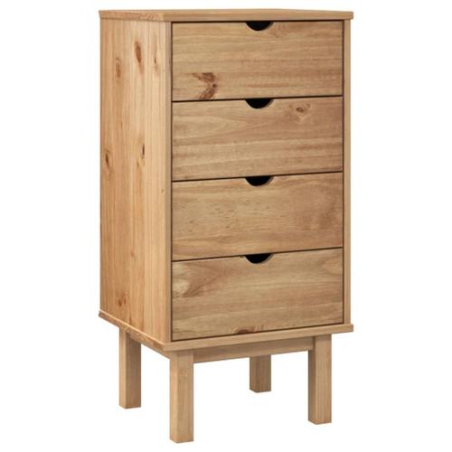 Vidaxl Commode Otta 46x39,5x90 Cm Bois De Pin Massif