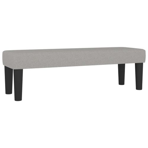 Vidaxl Banc Gris Clair 100x30x30 Cm Tissu