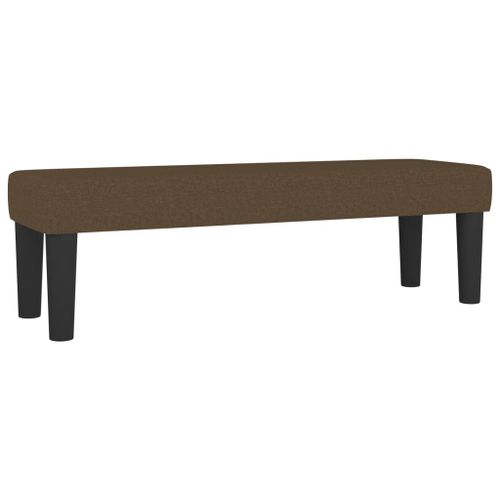 Vidaxl Banc Marron Foncé 100x30x30 Cm Tissu