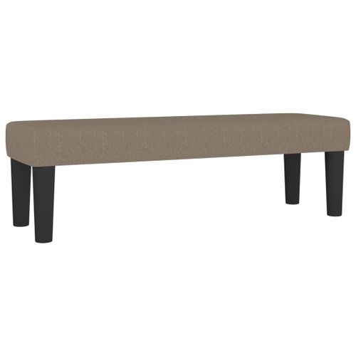 Vidaxl Banc Taupe 100x30x30 Cm Tissu