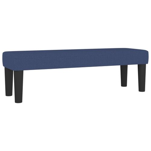 Vidaxl Banc Bleu 100x30x30 Cm Tissu