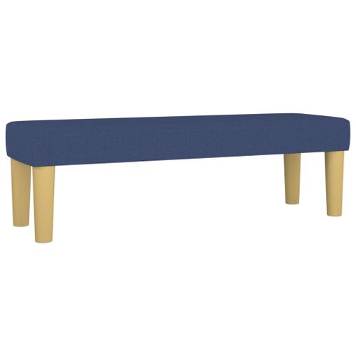 Vidaxl Banc Bleu 100x30x30 Cm Tissu