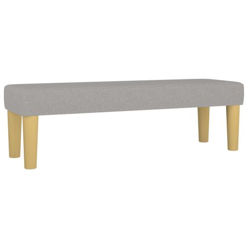Vidaxl Banc Gris Clair 100x30x30 Cm Tissu