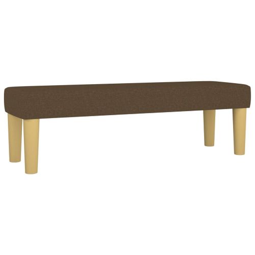 Vidaxl Banc Marron Foncé 100x30x30 Cm Tissu