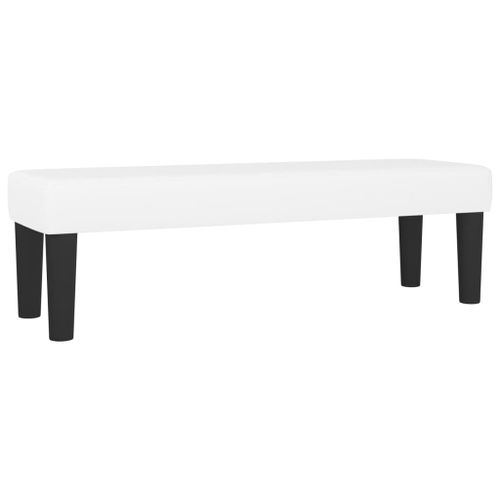 Vidaxl Banc Blanc 100x30x30 Cm Similicuir