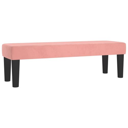 Vidaxl Banc Rose 100x30x30 Cm Velours