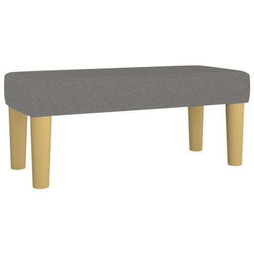 Vidaxl Banc Gris Foncé 70x30x30 Cm Tissu