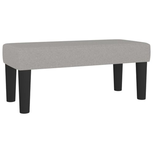 Vidaxl Banc Gris Clair 70x30x30 Cm Tissu