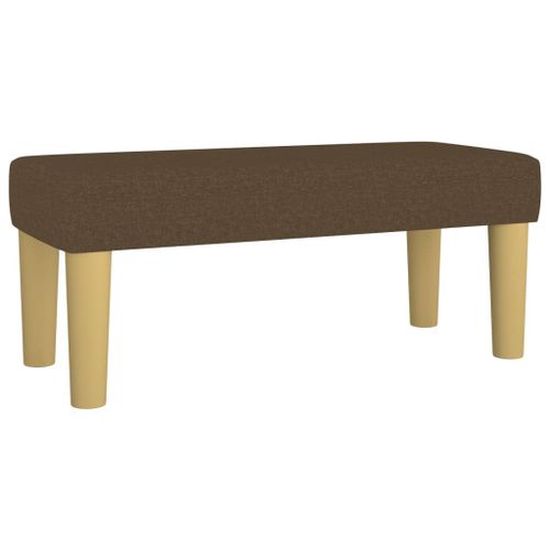 Vidaxl Banc Marron Foncé 70x30x30 Cm Tissu
