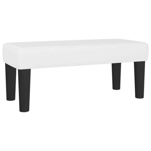 Vidaxl Banc Blanc 70x30x30 Cm Similicuir