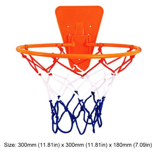 Panier De Basket-Ball Extérieur De Basket-Ball De Sport Jante Standard Nets Basket Net Maille Toutes Saisons Tricolore Divertissement Sportif - Type Basketball Hoop