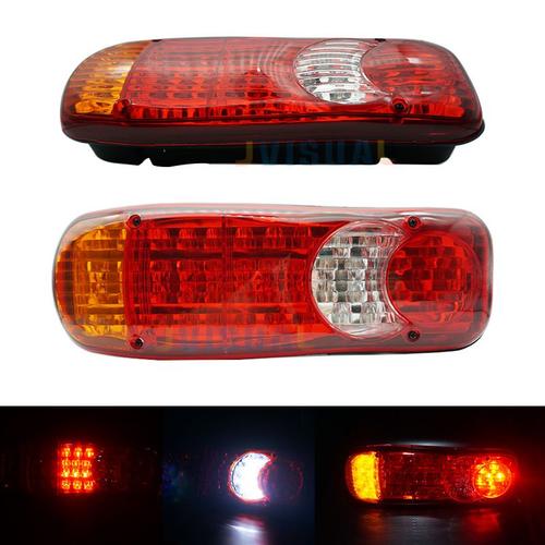 24v - Feu Arrière Étanche À 46 Led,, 1 Pièce, Phare De Signalisation Pour Remorque, Camion, Camion, Arrêt, Voiture, Attention, Antibrouillard