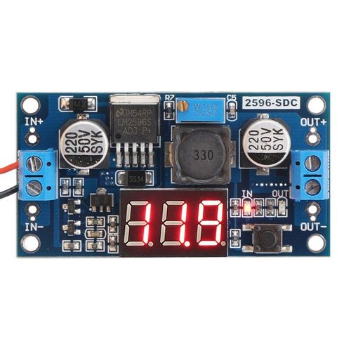 Convertisseur De Tension Analogique,Module Régulateur De Tension,Convertisseur Buck Dc-Dc,36v 24v 12v À 5v 2a,Puissance Hr,Lm2596 - Type Buck Converter