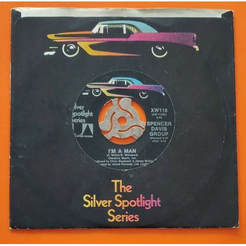 Spencer Davis Group * I'm A Man / Somebody Help Me * 45 Trs. Usa, 60's Rock- Rhythm & Blues.