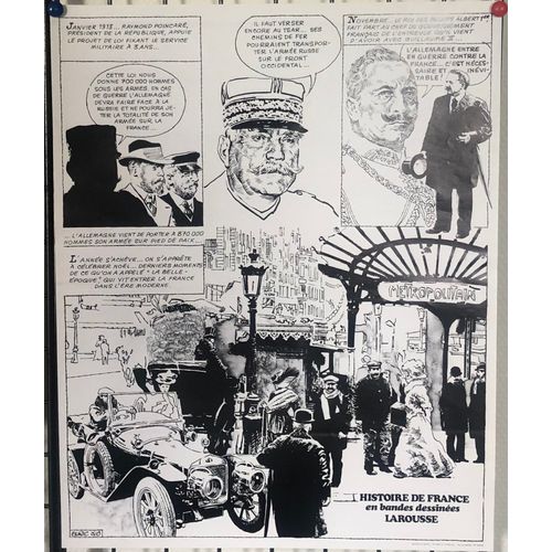 Affiche Enric Sio Histoire De France En Bande Dessinées Larousse, Bd