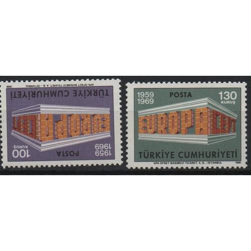 Turquie Timbres Europa 1969-1970