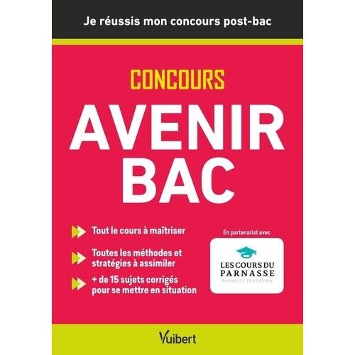 Concours Avenir Bac - Je Réussis Mon Concours Post-Bac Terminale-->Ecole Post-Bac
