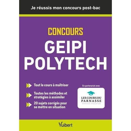 Concours Geipi Polytech - Je Réussis Mon Concours Post-Bac Terminale --> Ecole Post-Bac
