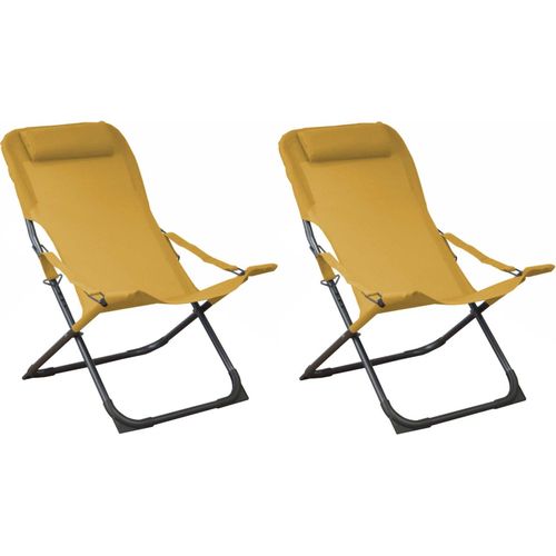 Chaise Relax En Acier Et Toile Easy
