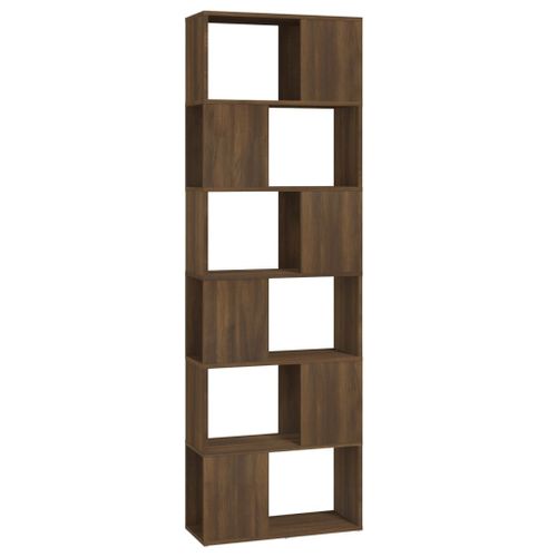 Vidaxl Bibliothèque/Séparateur De Pièce Chêne Marron 60x24x186 Cm