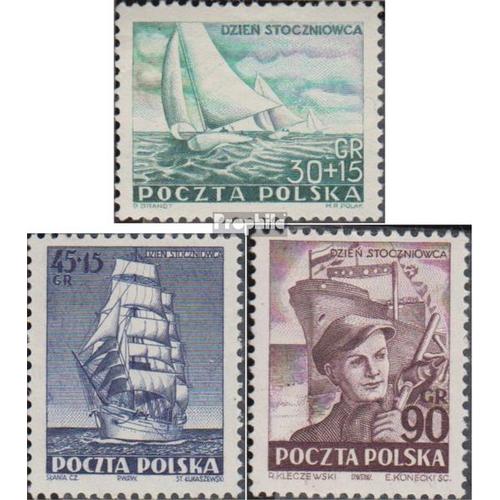 Pologne 754-756 (Complète Edition) Neuf Avec Gomme Originale 1952 Jour De Werftarbeiters