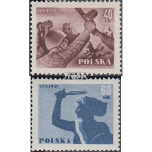 Pologne 897-898 (Complète Edition) Neuf Avec Gomme Originale 1955 Libération Varsovie