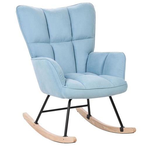 Fauteuil À Bascule Bleu Clair Oulu