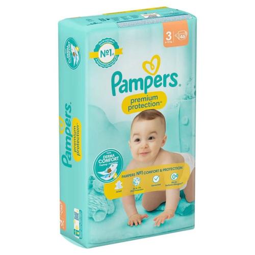 Couches Premium Protection Taille 3 Pampers - X46 