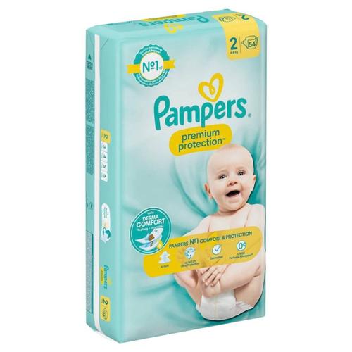 Couches Premium Protection Taille 2 Pampers - X54