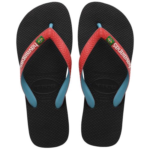 Tongs Havaianas Brasil Mix Black Red Ruby