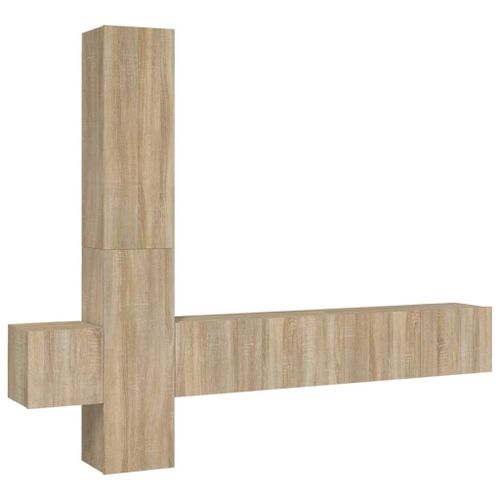 Vidaxl Ensemble De Meubles Tv 5 Pcs Chêne Sonoma Bois D'ingénierie